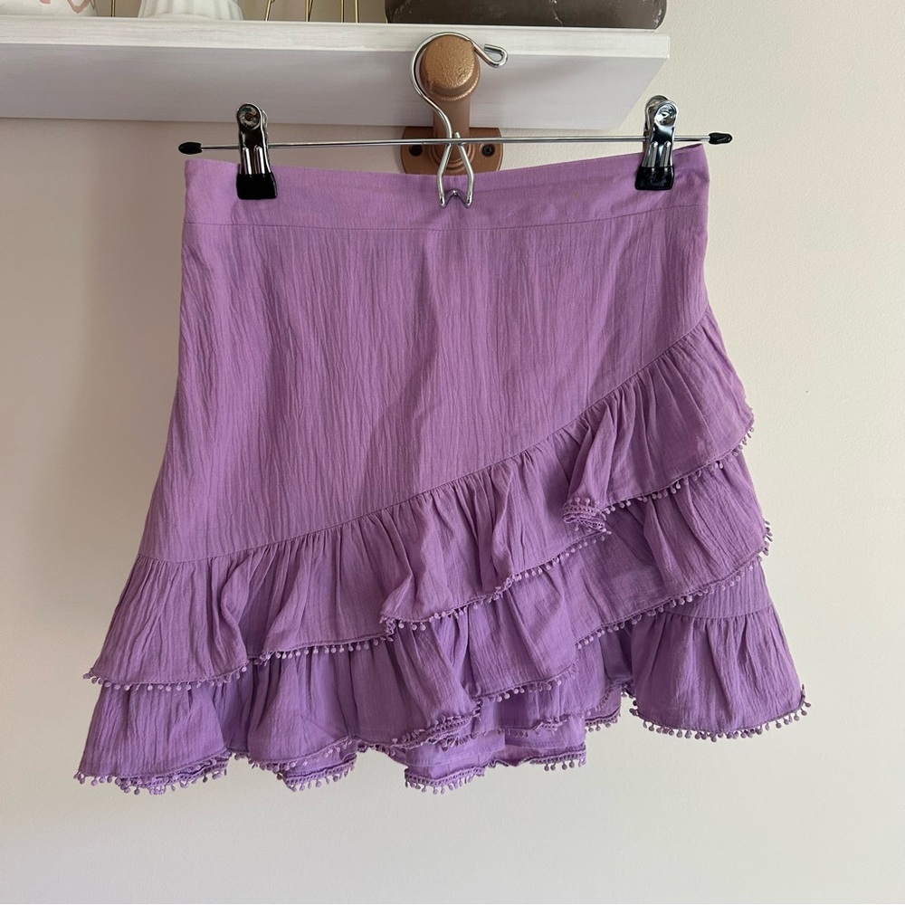 Do+Be light purple ruffled‎ skirt small